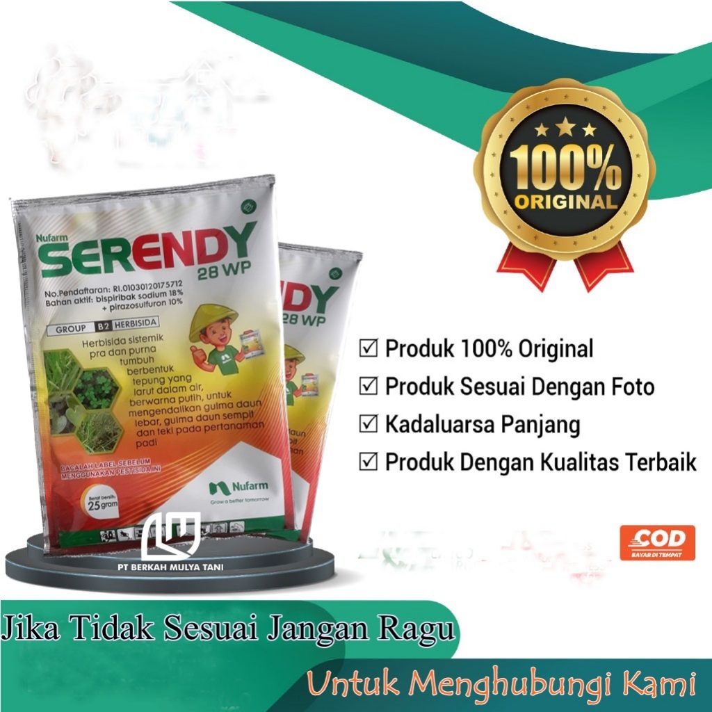 Herbisida Sistemik Serendy 28 wp 25 Gram Obat Gulma Rumput Padi