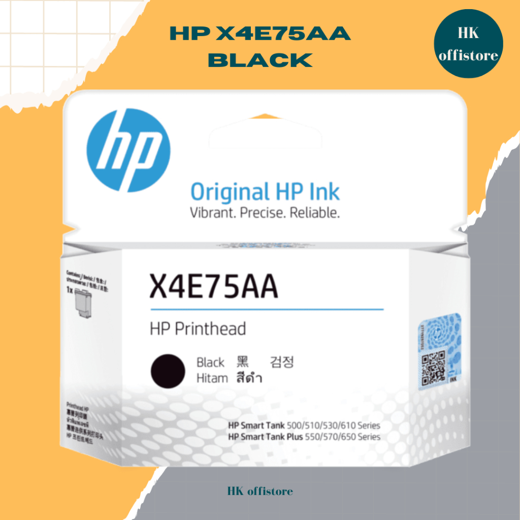 HP X4E75A Black Inktank printhead