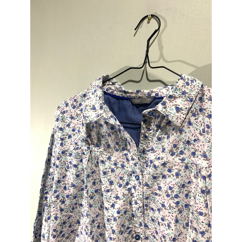 Kemeja Blouse St Yves Bunga-bunga Preloved