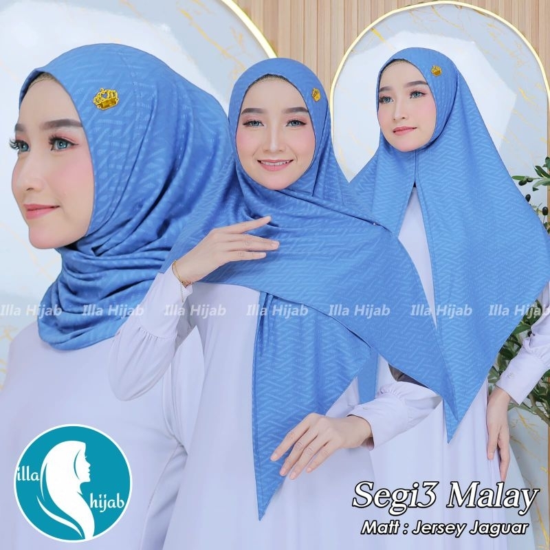 JILBAB INSTAN SEGITIGA MALAY JAGUAR / JILBAB INSTAN HANA ORI ILLAH HIJAB / JILBAB INSTAN DEWASA KEKI