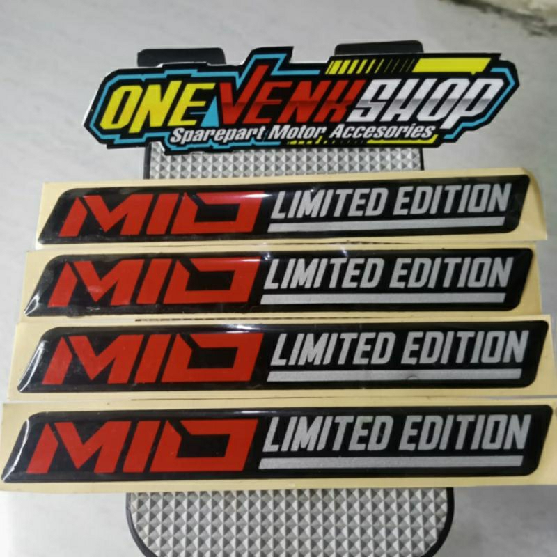 

STICKER EMBLEM TIMBUL MIO LIMITED EDITION 3D