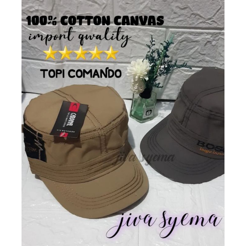 topi KOMANDO ala korea/Topi KOMANDO bordir pinggir/Topi pria/topi KOMANDO pria bordir