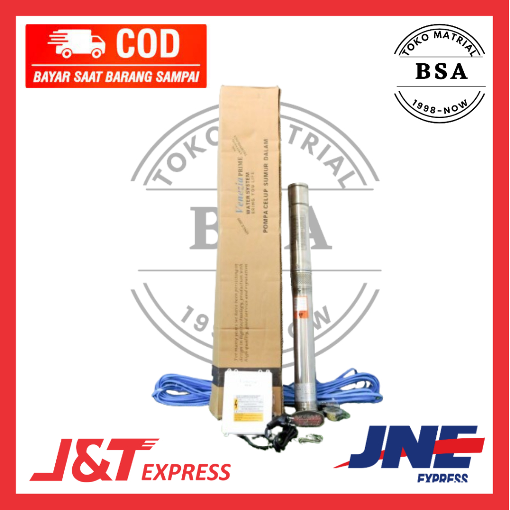 POMPA AIR SUMUR BOR Submersible 1.5 HP casing 3 inchi merk Venezia