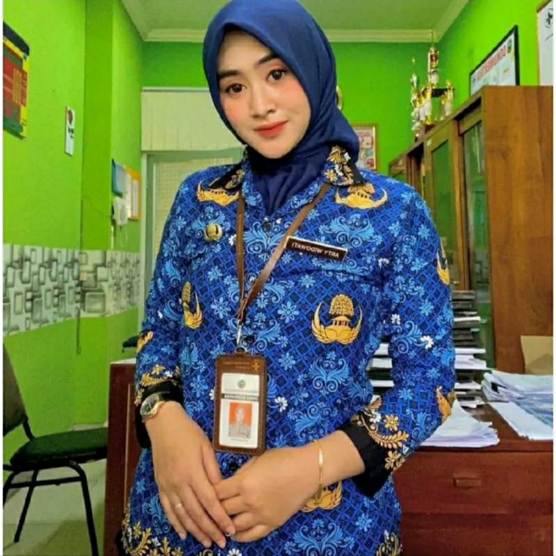 Seragam Batik KORPRI wanita termurah / seragam korpri wanita / batik korpri wanita lengan panjang