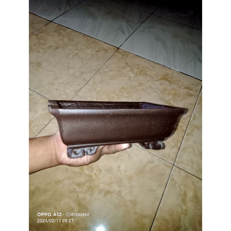 POT BONSAI SMALL BAHAN SEMEN UKURAN 20CM X 13 CM