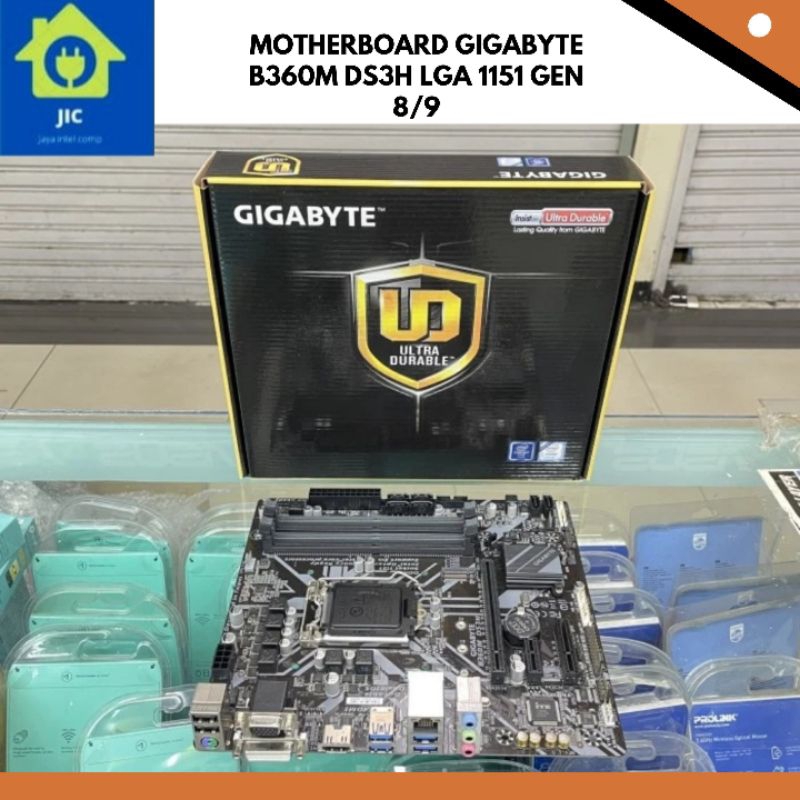 MOTHERBOARD GIGABYTE B360M DS3H LGA 1151 GEN 8/9