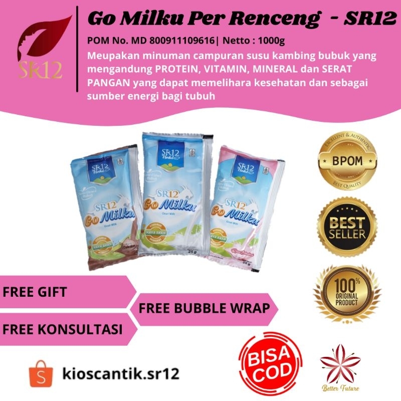 

Susu GoMilku 1 Renceng Isi 10 Sachet - Susu Gomilku Original Coklat Strowberry - Susu Kambing Etawa Gomilku SR12