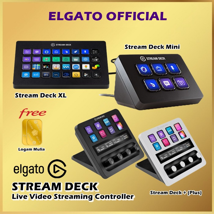 Elgato Stream Deck Mini / XL Stream Deck+ + Plus Live Video Streaming