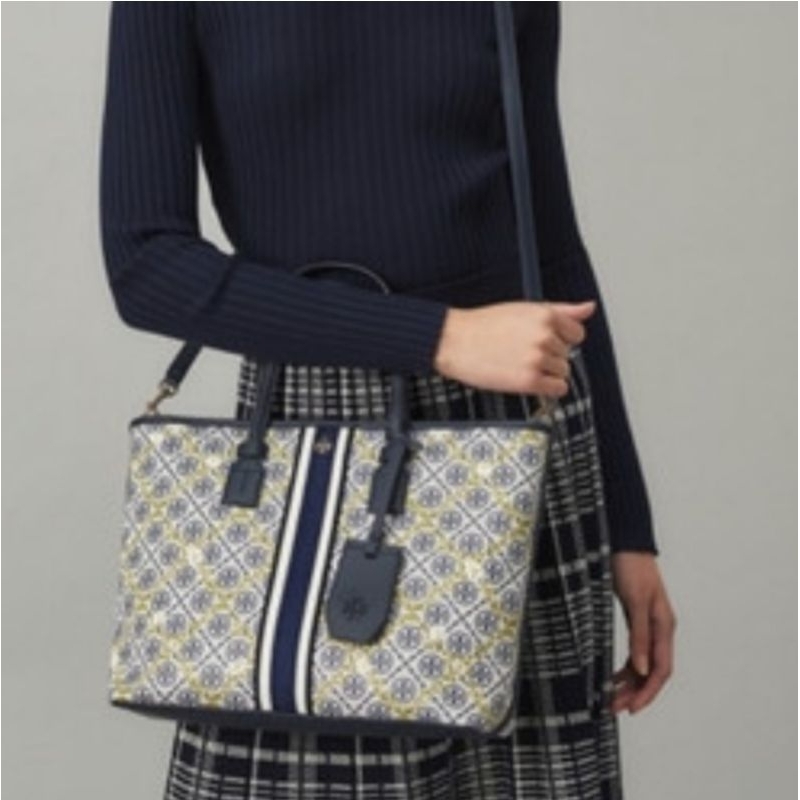 TB T Monogram Floral fine medium