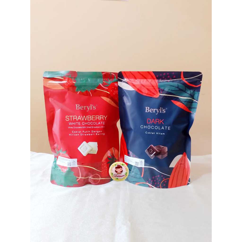 

Coklat Import I 280 gr Beryl's Cokelat Malaysia Dark Chocolate , Strawberry White Chocolate ( SCP)