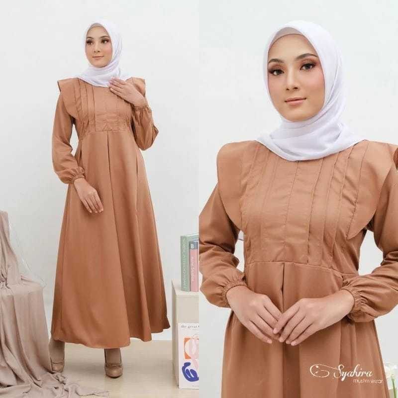 gamis lebaran model gamis terbaru remaja dress pesta mewah elegan jumbo ld 120