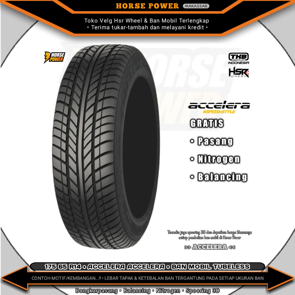 175/65 R14 • Accelera Accelera • Ban Mobil Tubeless