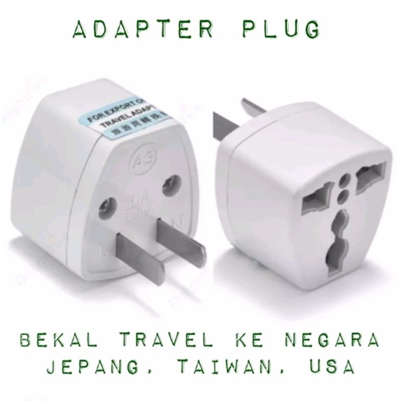 Colokan Listrik Taiwan Jepang US Plug Adapter Over Steker Plug Colokan Listrik Over Steker Jepang Ja