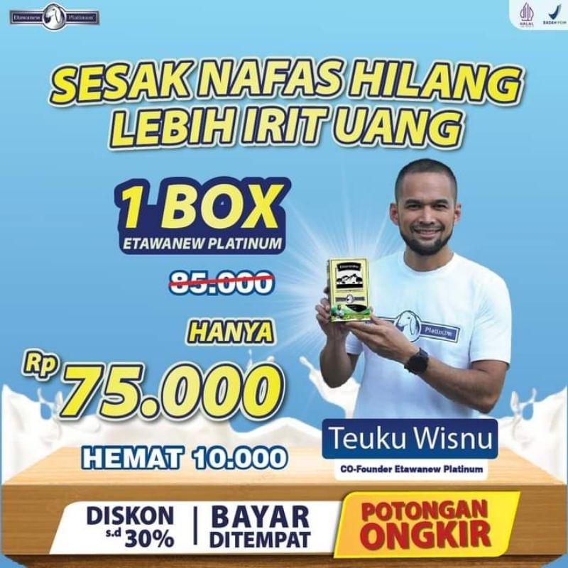 

SUSU KAMBING ETAWANEW PLATINUM TULANG SENDI PERNAPASAN 200GRAM