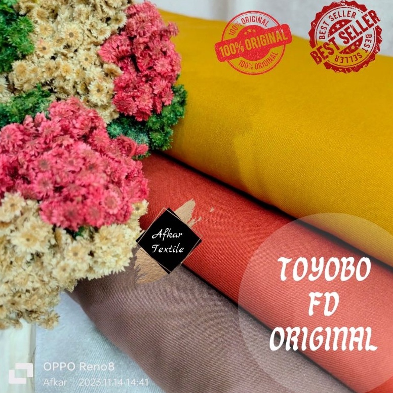 Sedia Kain Katun Toyobo FD  Original FD Toyobo Made By FODU Exclusive With Spun Cationic Yarn  Silk 