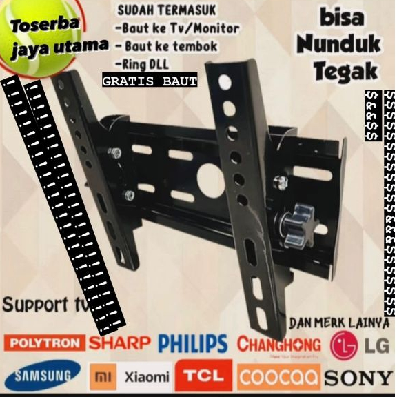 BRACKET TV TERLARIS!!! NO#1 INDONESIA//BRACKET TV 43 40 32 29 24 21 17 INCH INCI KOKOH & BERKUALITAS