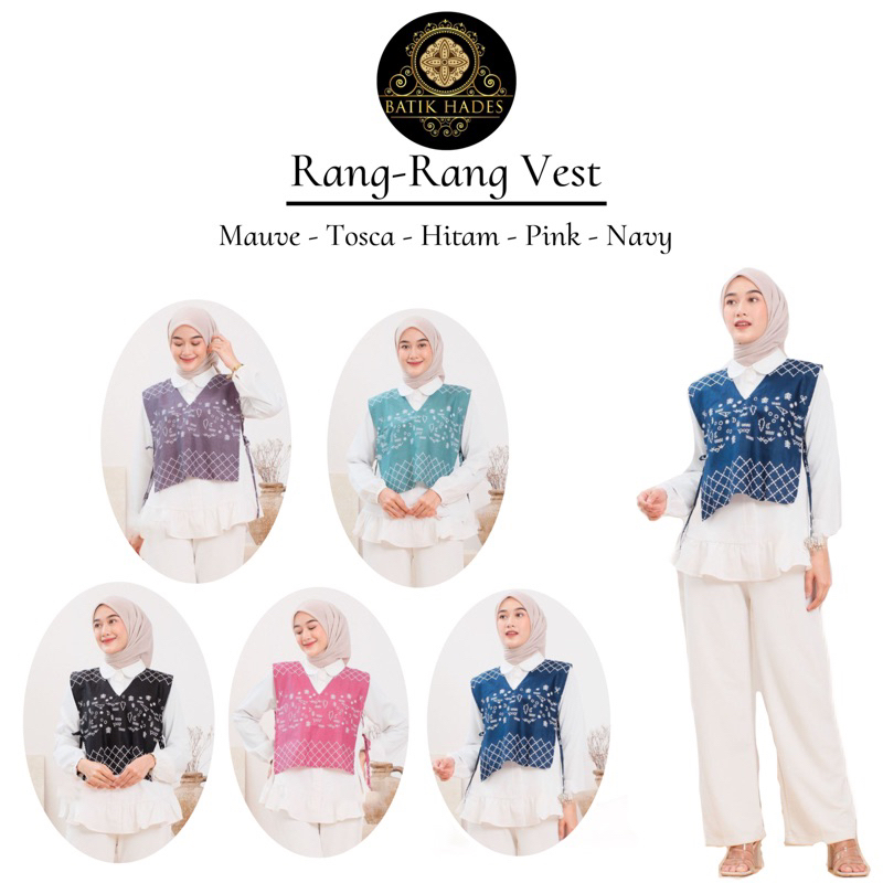 Batik Hades || Vest Batik Pakaian Wanita Modern