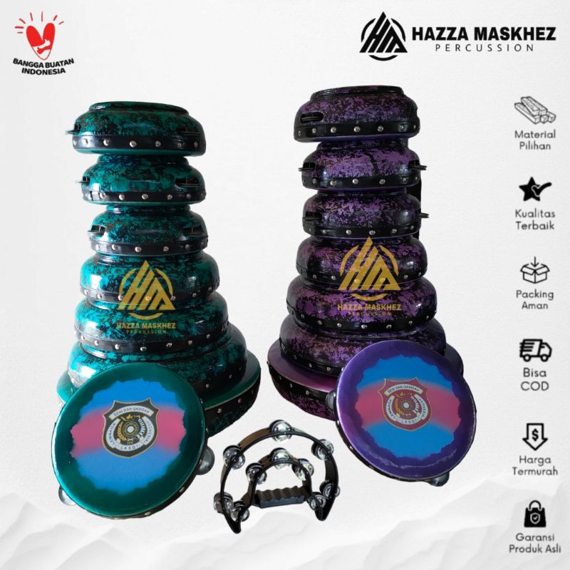 Rebana Qosidah Marmer Lasqi Susun Isi 8 SUPER QUALITY