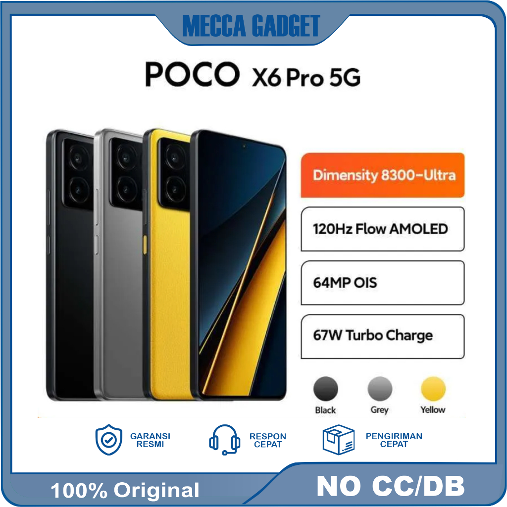 POCO X6 Pro 5G 12/512GB Garansi Resmi