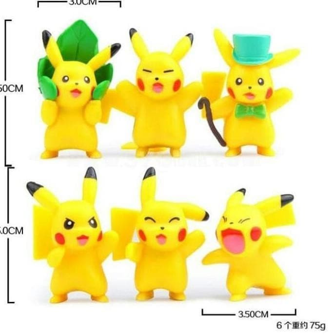 Topper Pikachu Topper Pokemon Figure Pikachu Set Figure Pokemon New LIMITED EDITION