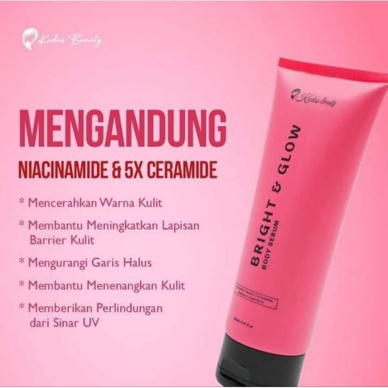 Bright & Glow Body Serum Kedas Beauty