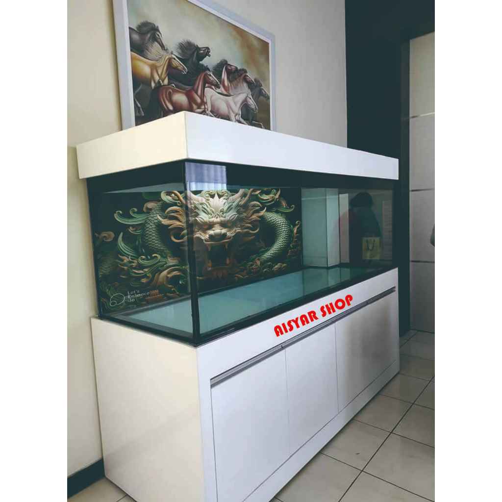 BACKGROUND AQUARIUM CUSTOM STIKER 3D STIKER AQUARIUM