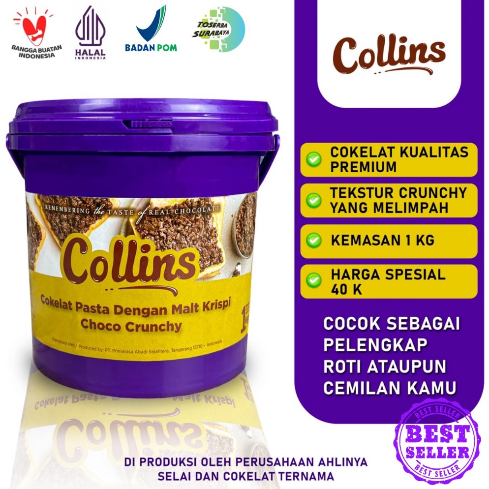 

Belanja Hore JATIM COLLINS CHOCO CRUNCHY 1Kg Selai Cokelat Malt Krispi BEST SELLER