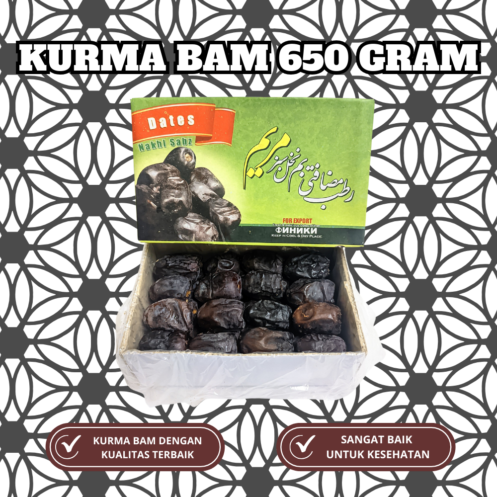 

Kurma Bam Kurma Angur Mazafati Dates 600 Gram