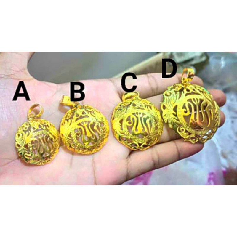Liontin, bandul, mainan kalung Lapis Emas 24k. aksesoris kalung