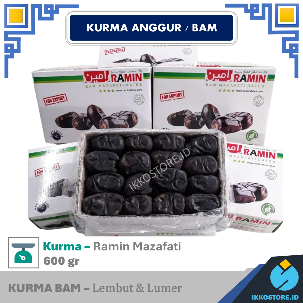 

KURMA ANGGUR PREMIUM RAMIN/ KURMA BAM MAZAFATI / KURMA MADU / KURMA RAMIN DAN LEMBUT