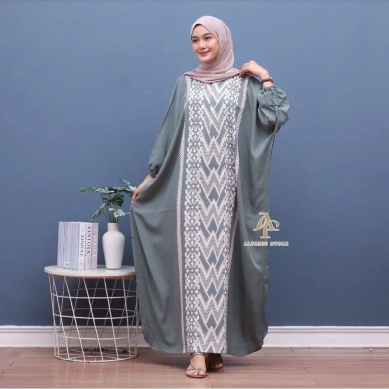 COD/HANA KAFTAN/GAMIS KAFTAN RAYON TERKINI/KAFTAN MODERN/JUMBO