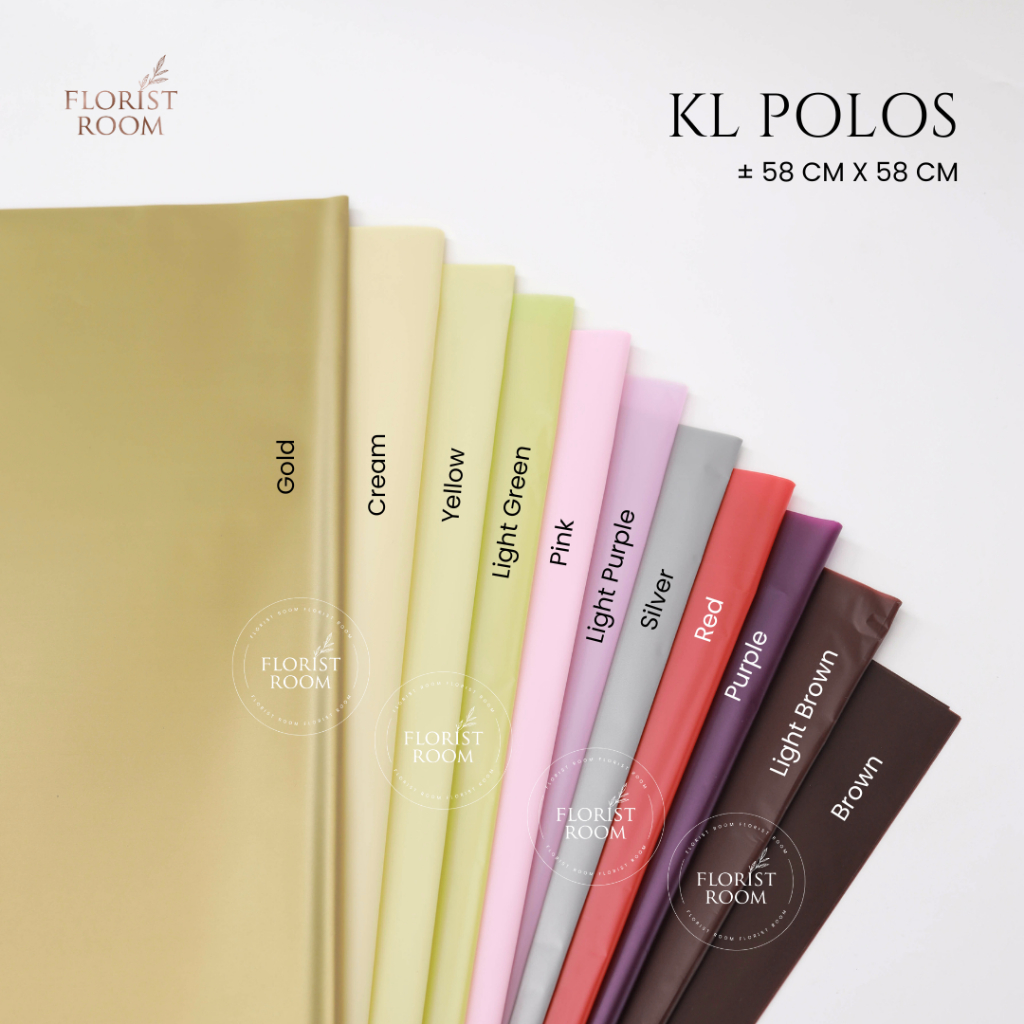 

KL Polos (Wrapping Bunga Murah) / 20 LEMBAR - cellophane - kertas bunga