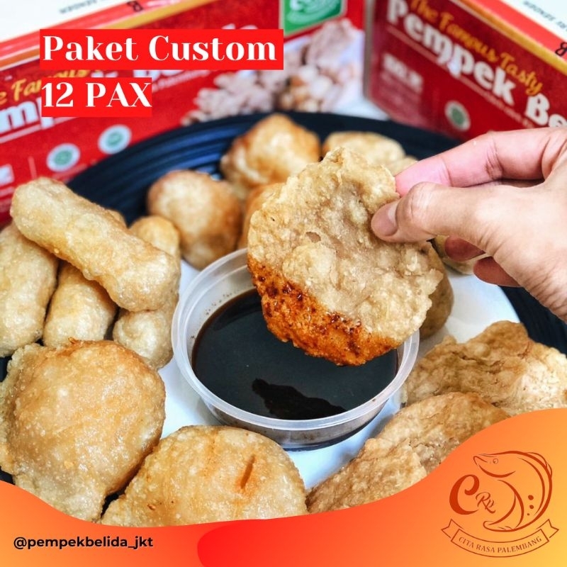 

Pempek Belida CRP | Paket Rame Bebas Pilih 12 Pax Pempek - Cemilan Frozen Food Keluarga | Pempek Ikan Belida Merk CRP Sejak 1617