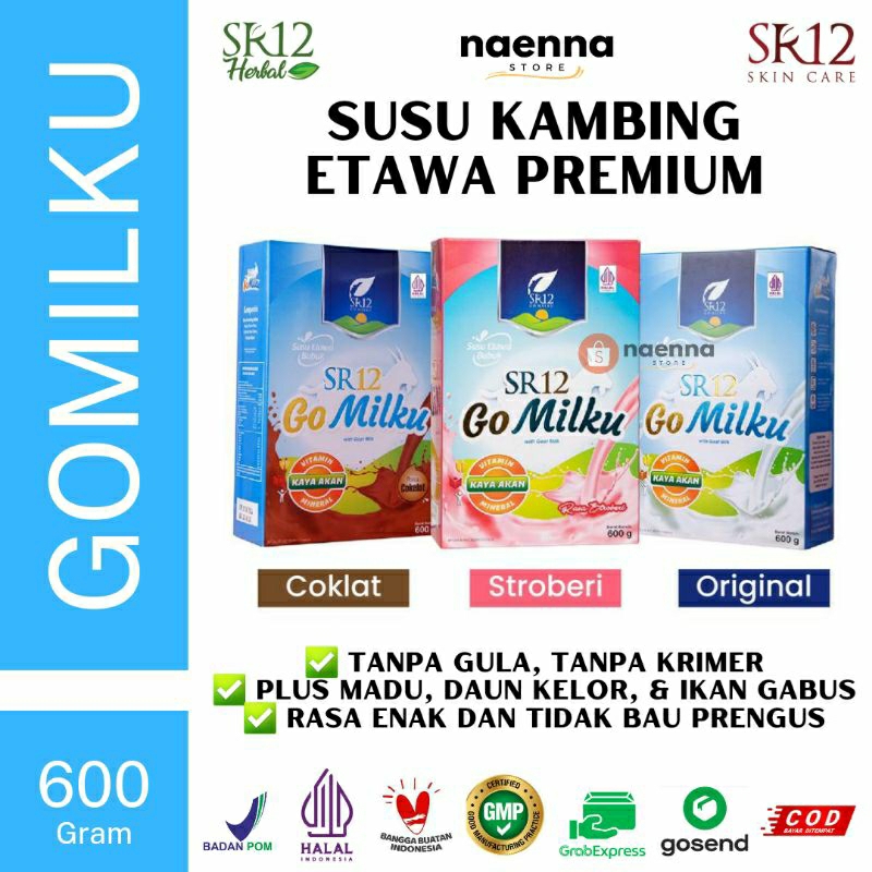 

Susu Etawa Premium TANPA GULA GOMILKU - Ori 100% produk SR12 HERBAL