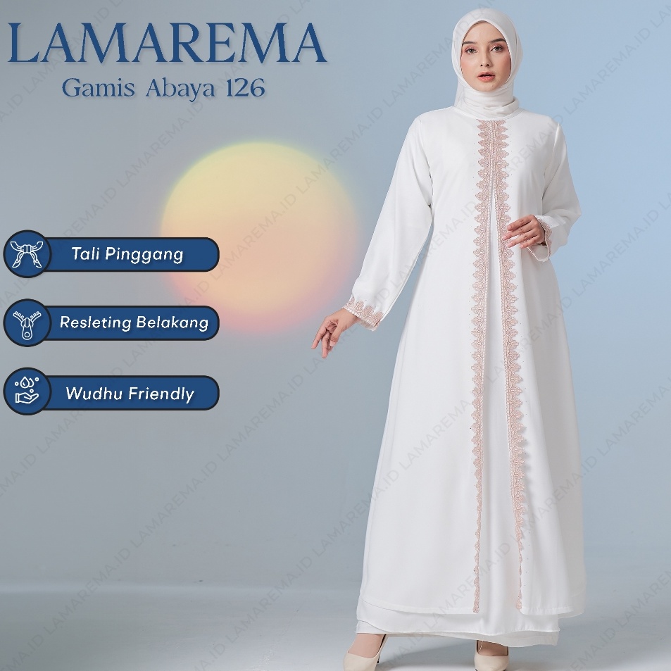 Baru Baju Gamis Abaya Putih Wanita Modern Mewah Dan Elegan Terbaru  Abaya Turkey Turki Warna Putih S