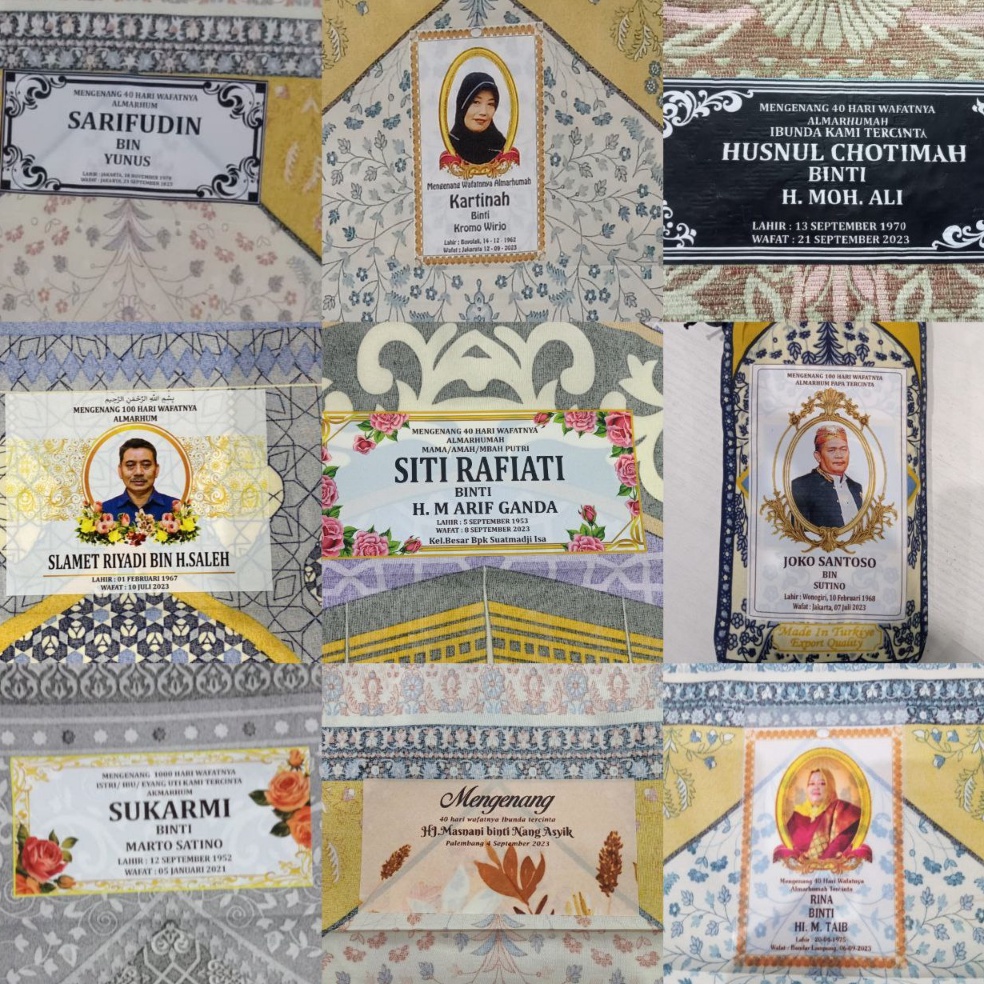 New Deal Sajadah Travel  FREE SABLON  Packing  Sajadah Traveling souvenir umroh  Sajadah Jumbo