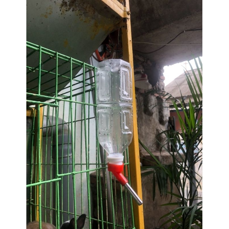 BOTOL MINUM KELINCI MENGGUNAKAN NIPEL