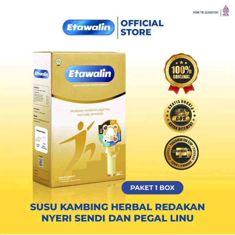 

SUSU KAMBING ETAWA - SUSU ETAWALIN ATASI NYERI SENDI , NYERI OTOT , REMATIK & TULANG KEROPOS ASLI ORIGINAL BPOM