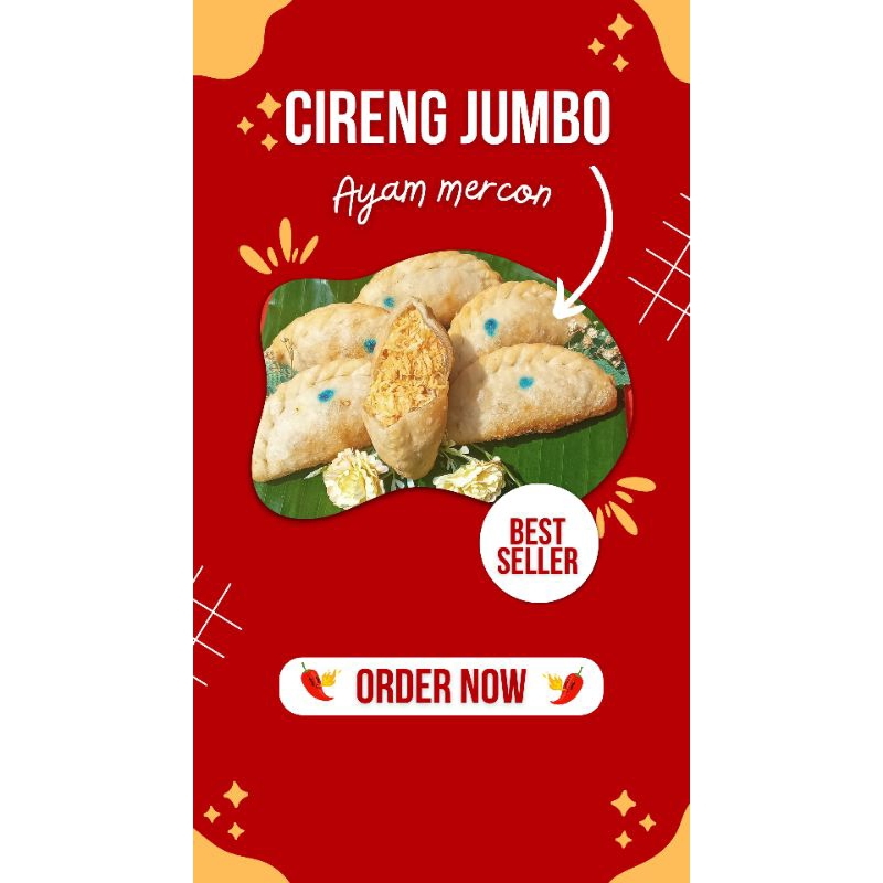 

[TERLARIS, TERENAK] CIRENG JUMBO ISI AYAM MERCON MUARAFOOD10