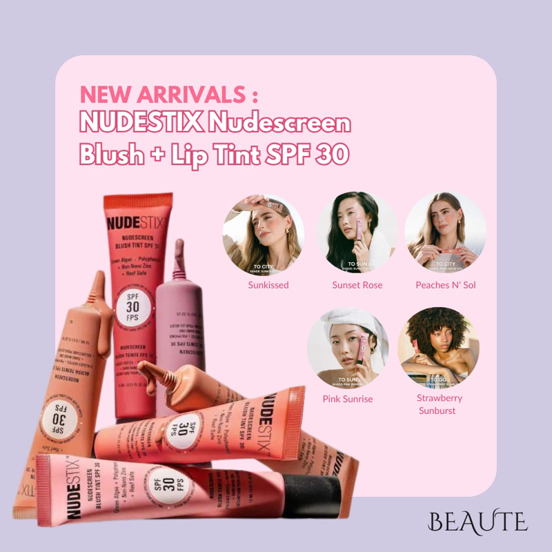 NUDESTIX Nudescreen Blush + Lip Tint SPF 30