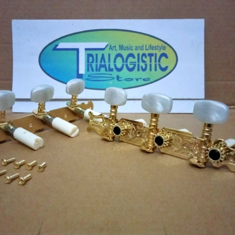 Dryer puteran / tuning peg gitar akustik nylon classic gold