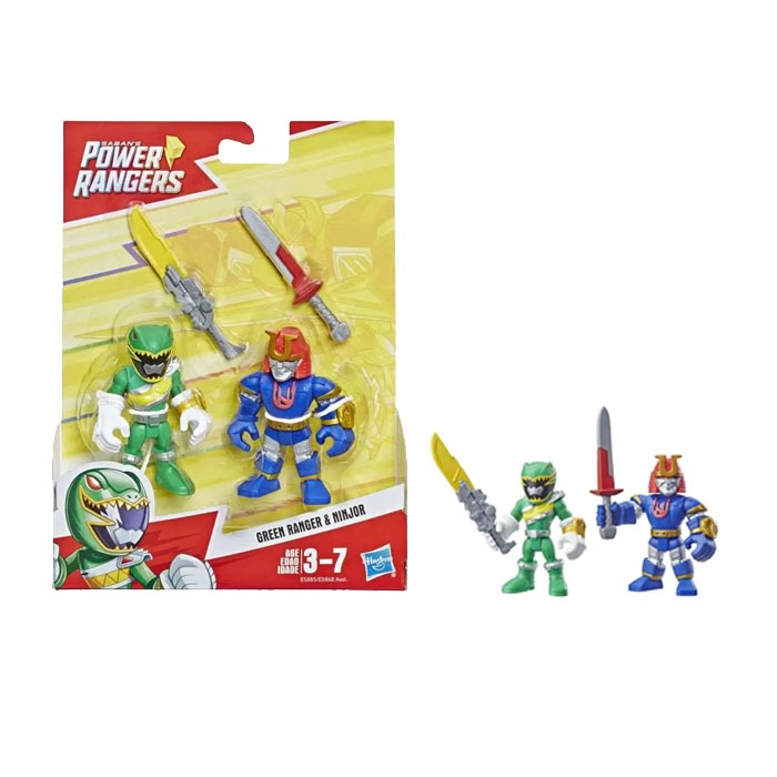 Power Rangers Playskool Heroes Green Ranger & Ninjor 2-Pack Figure
