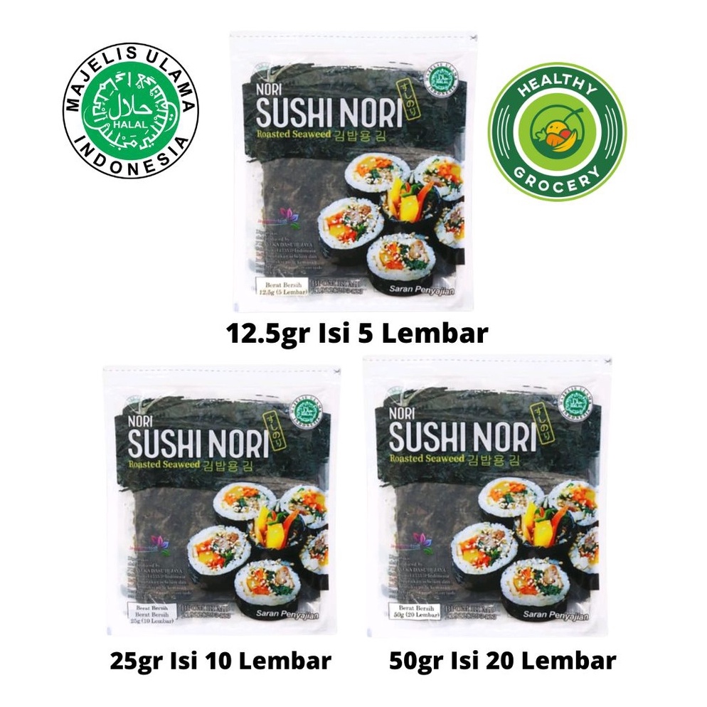 

Hemat Banget Javasuperfood Sushi Nori Halal 5 Lembar 1 Lembar 2 Lembar Seaweed Rumput Laut Untuk Kimbab Gimbab JAVA SUPER FOOD