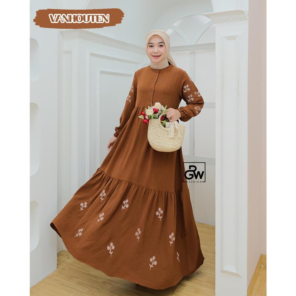 SET OUTER CROP 3D FASHION ORIGINAL BY HALIS BAHAN 3D JACQUARD PREMIUM SET GAMIS (INNER/DALEMAN GAMIS