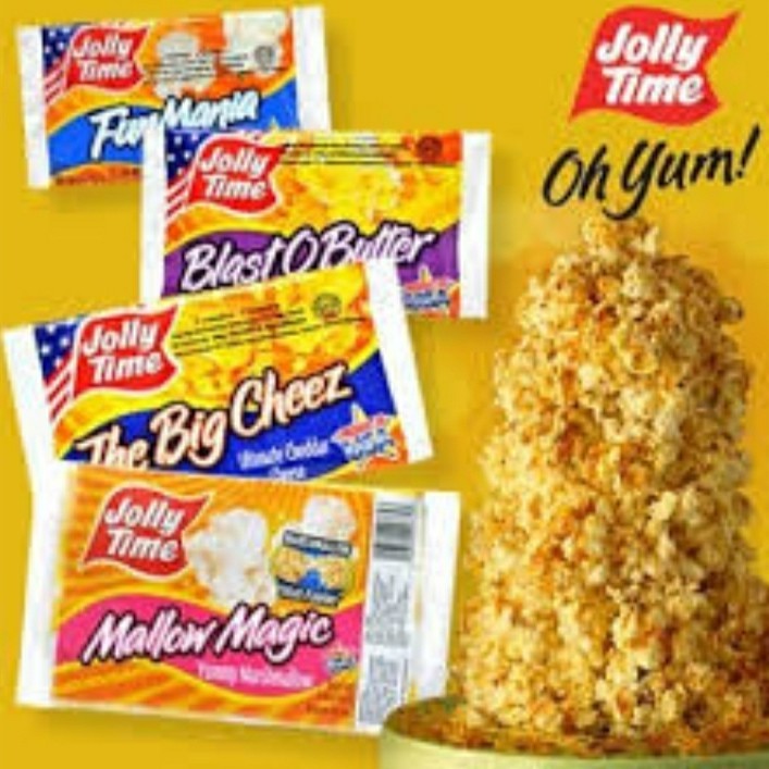 

POP Corn Popcorn Jolly Time Microwave 100gr The big cheez funmania MANTAP