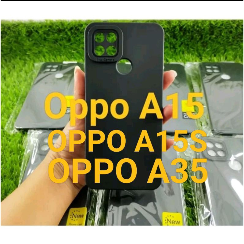 Softcase silikon  terbaru TIPE HP OPPO A15/ OPPO A15 / OPPO A35 Case macaron pro camera