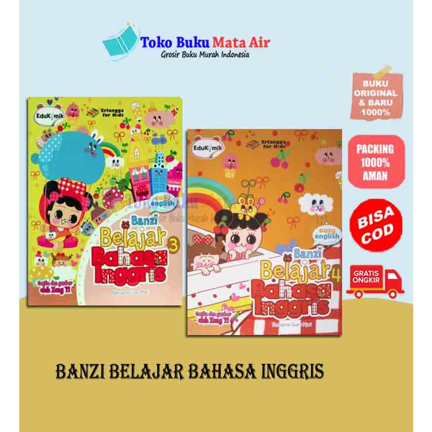 BEST SELLER BANZI BELAJAR BAHASA INGGRIS - ERLANGGA FOR KIDS