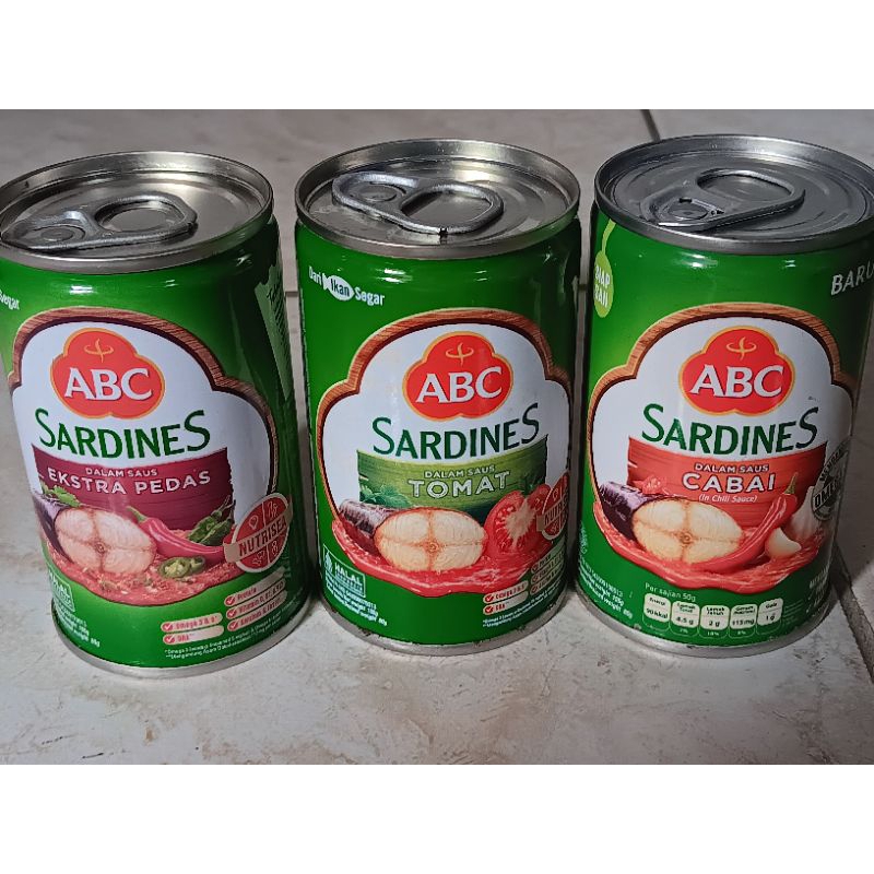 

ABC Sardines Kemasan Kaleng 155gr