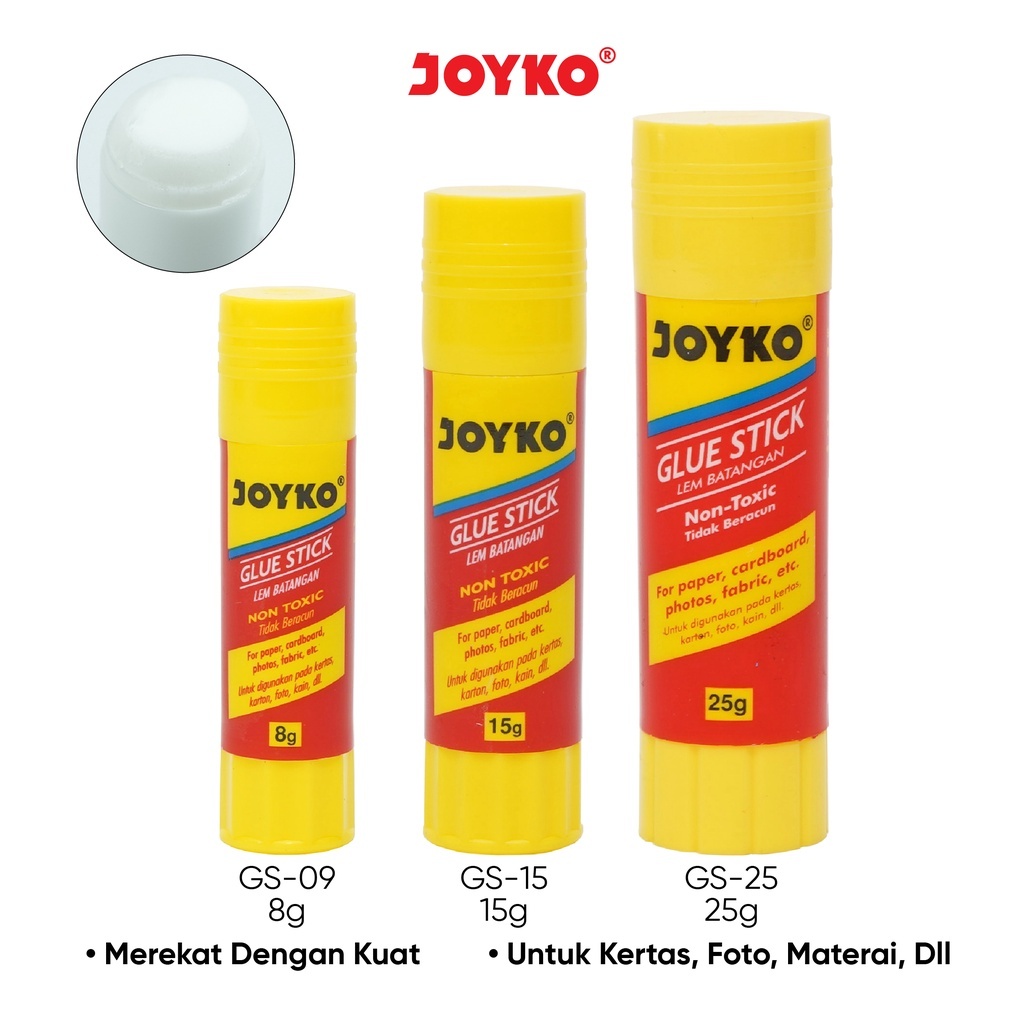 

Glue Stick Lem Kertas Batang Joyko GS-25gr