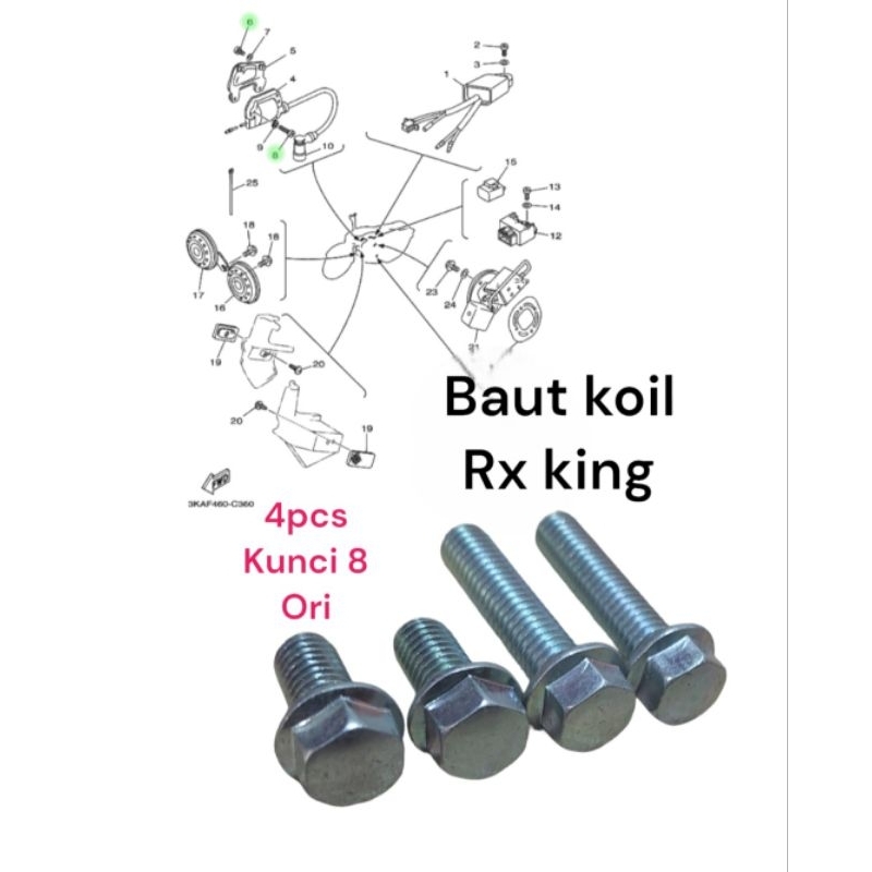 baut koil yamaha rx king
